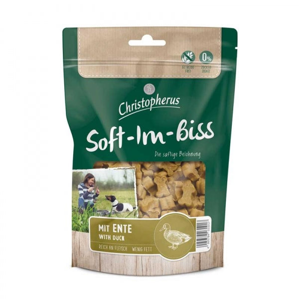 Christopherus Dog Snacks Soft-Im-Biss mit Ente 12x 125g